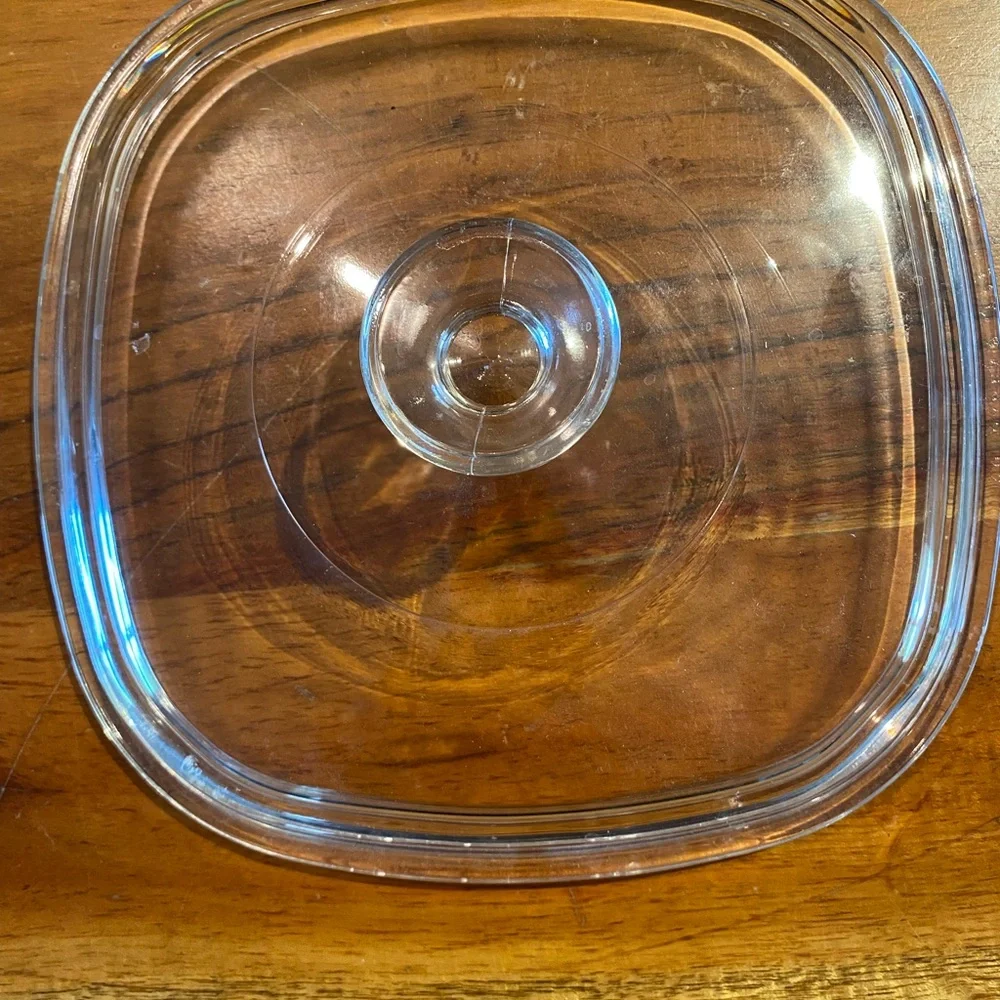 Vintage corning, ware,‎ blue corn, flour, 2 1/2 quart casserole dish with lid